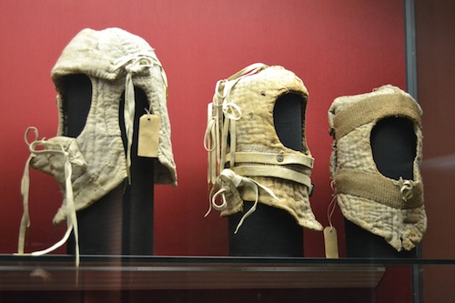 Padded helms from the Innsbruck collection, made in 1484.