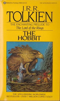 My Hobbit, the 1981 edition that I bought at my school book fair.