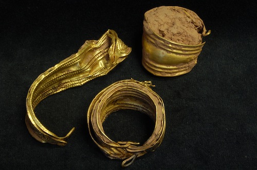 Bronze Age Bracelet Hoard from Wollaston, Gloucestershire . Eight gold bracelets, probably belonging to a child. c.1400–c.1100 BC. The British Museum hopes to acquire these. © The Trustees of the British Museum.