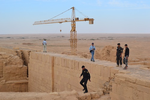 Iraqi soldiers have been through too much to get acrophobic. The author, on the other hand. . .