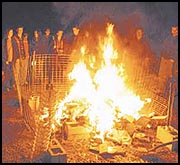 burning
