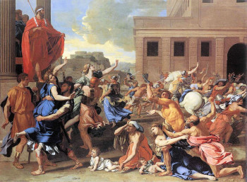 The Rape of the Sabine Women by Nicholas Poussin