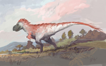 tyrannosaurus rex with feathers