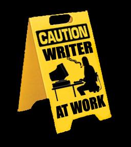 Caution Writer at Work