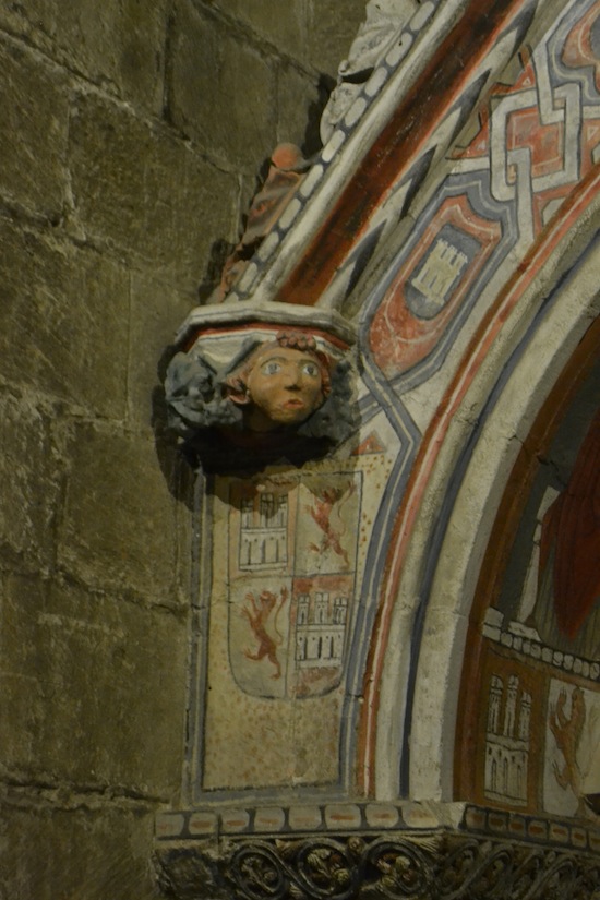 Detail of painted arch.