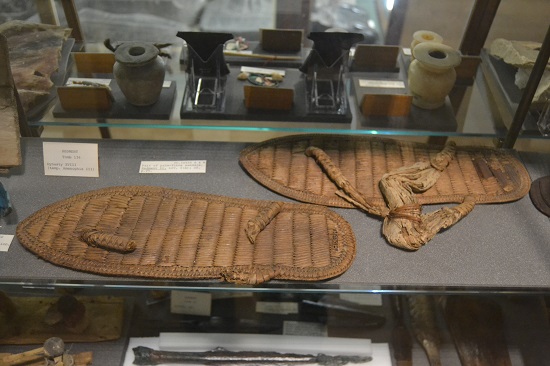 Ancient sandals preserved by the desert sands.