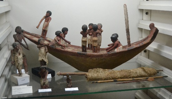 Model of a boat to be placed in a tomb to serve the deceased in the afterlife.