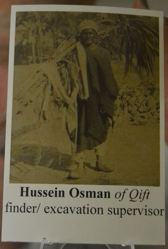 Photos of Egyptian workmen are scattered throughout the collection. These guys, who made most of the discoveries and did the vast majority of the work, are generally forgotten in the history of Egyptology. Many were experts in their field and yet the credit all went to their European bosses.