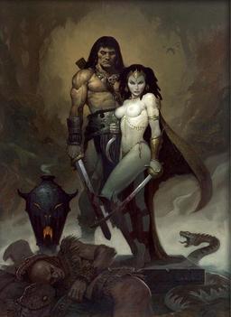 Art by Brom for "Queen of the Black Coast"