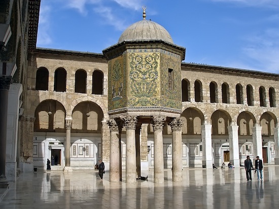 The Damascus treasury in the Ummayid Mosque.