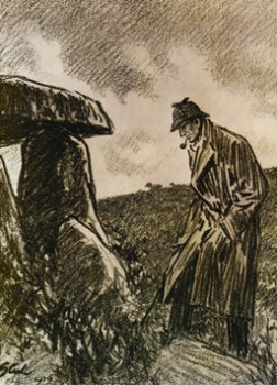 Twentieth Century Fox had Dorr Steele create some drawings in conjunction with their 1932 Hound of the Baskervilles release.