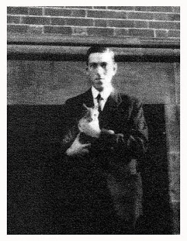 Lovecraft with cat