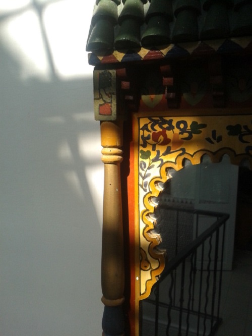 Sunlight shining on my mirror, aka me trying to be arty.