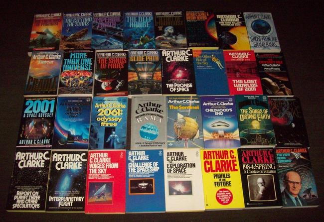 Arthur C. Clarke paperback lot-small