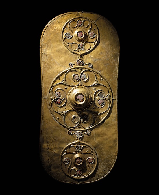 The Battersea Shield. Bronze, glass. Found in the River Thames at Battersea Bridge, London, England, 350-50 BC. © The Trustees of the British Museum