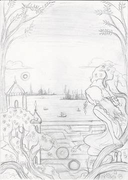 Kate Baylay's sketch for The Imlen Bastard, by Sarah Avery