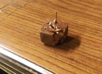 Photo of a pin found in Halloween candy in Brainerd. Photo courtesy of the Brainerd Police Department
