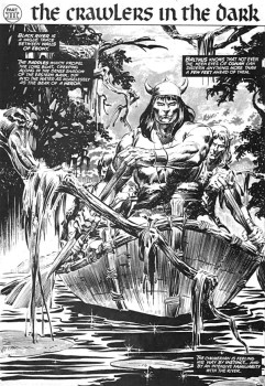 Buscema/DeZuniga splash page from "Beyond the Black River"