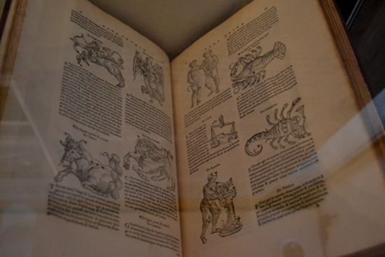 A 1550 edition of Guido Bonatti's 13th century Ten Treatises on Astronomy, with some lovely depictions of the zodiac.