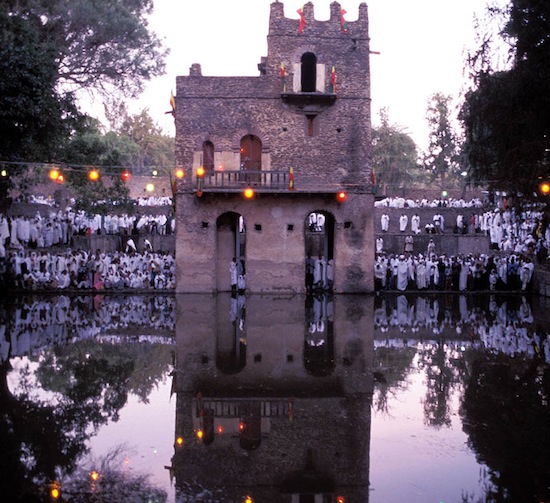 Crowds gather at the Fasilides' Bath in Gondar to celebrate Timkat – the Epiphany for the Ethiopian Orthodox Church. Photo courtesy Jialiang Gao.