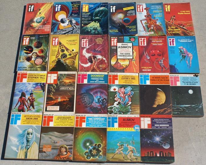 If Worlds of Science Fiction 70s lot-small