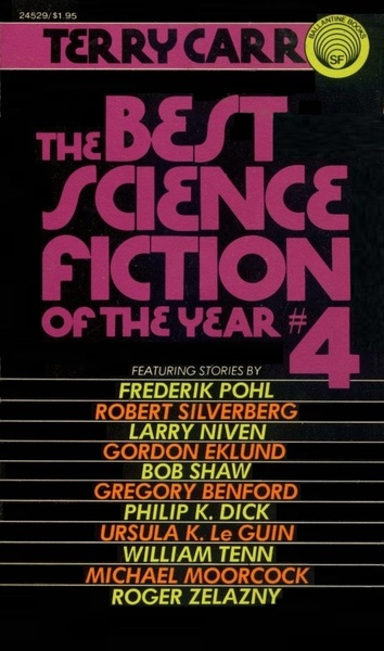 The Best Science Fiction of the Year 4 Terry Carr-small