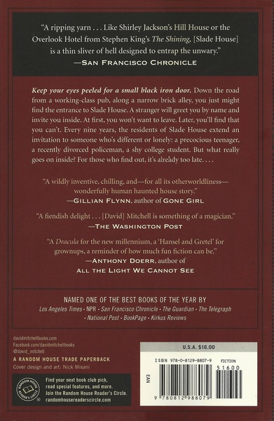 Slade House David MItchell back cover-small