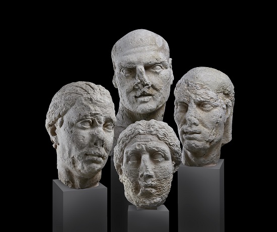 24. Roman portrait heads. Lent by Museo archeologico regionale ÔÇ£Paolo OrsiÔÇØ di Siracusa -® Ashmolean Museum, University of Oxford