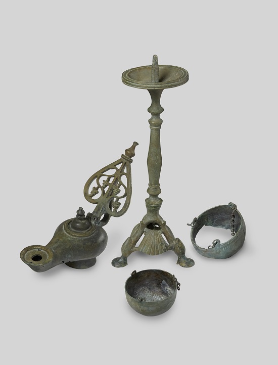 30. Church utensils. Lent by Museo archeologico regionale ÔÇÿPaolo OrsiÔÇÖ di Siracusa -® Ashmolean Museum, University of Oxford