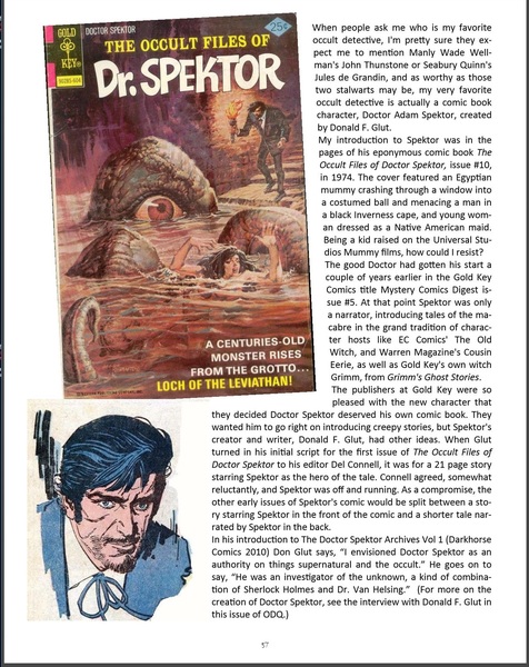 Occult Detective Quarterly 1-Dr Spektor-small