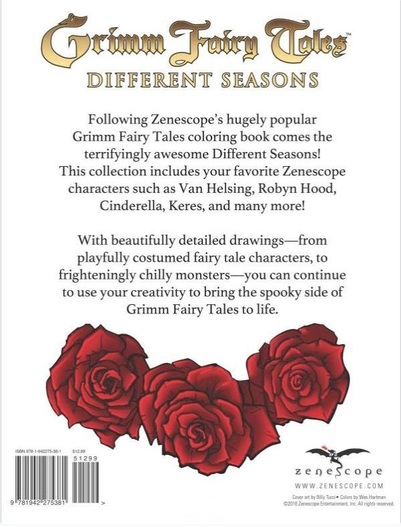 Grimm Fairy Tales Adult Coloring Book-back-small