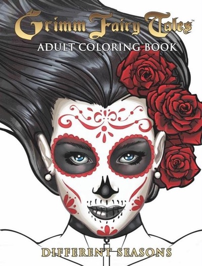 Grimm Fairy Tales Adult Coloring Book-small