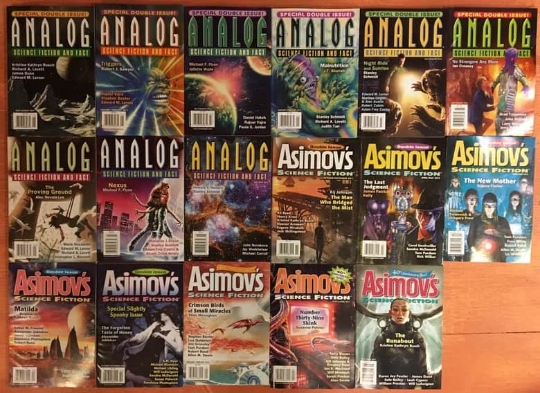 Asimov Science Fiction and Analog double sized issues-small