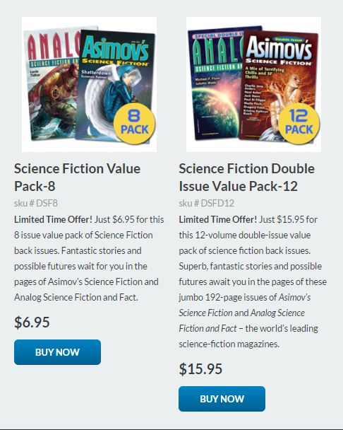 Asimov's and Analog Value Packs