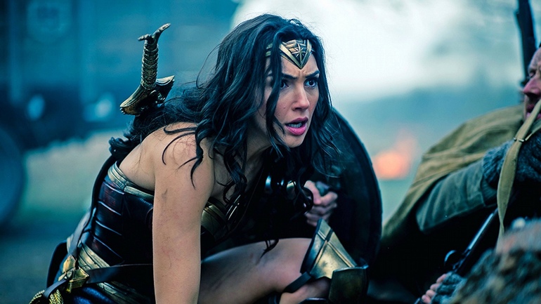 Gal Gadot in action as Wonder Woman-small