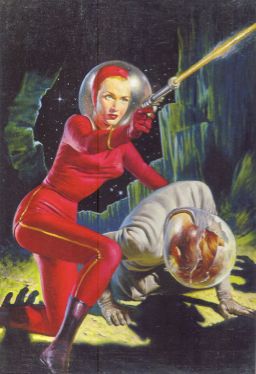 Pulp Space Woman