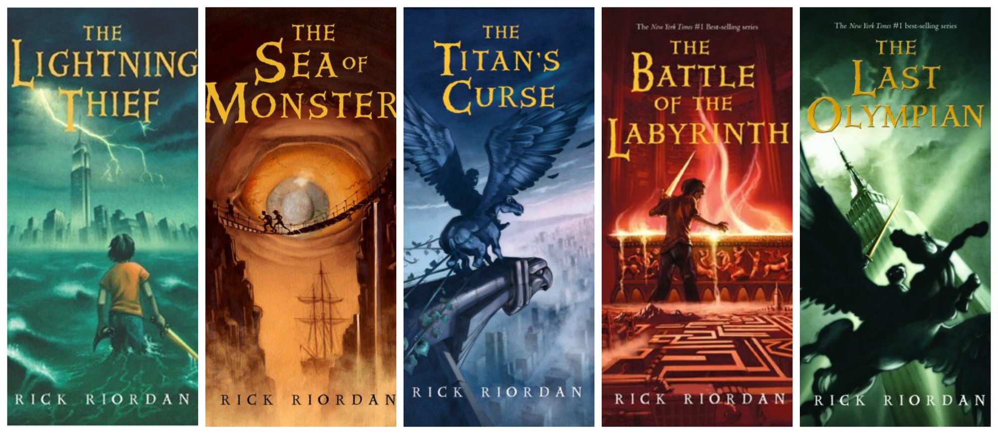 Image result for rick riordan percy jackson series