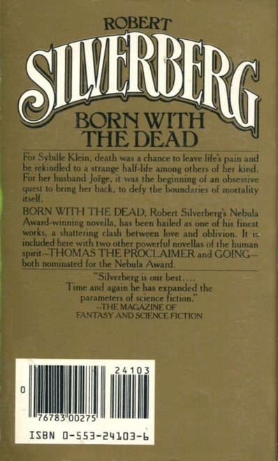 Robert Silverberg Born With the Dead Bantam-back-small