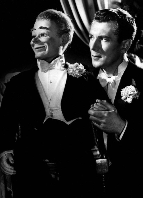 Michael Redgrave and Hugo-small