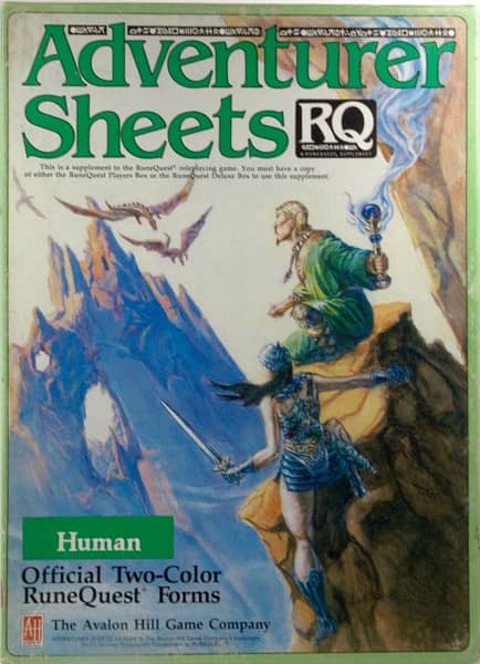 RuneQuest Adventurer Sheets Human-small