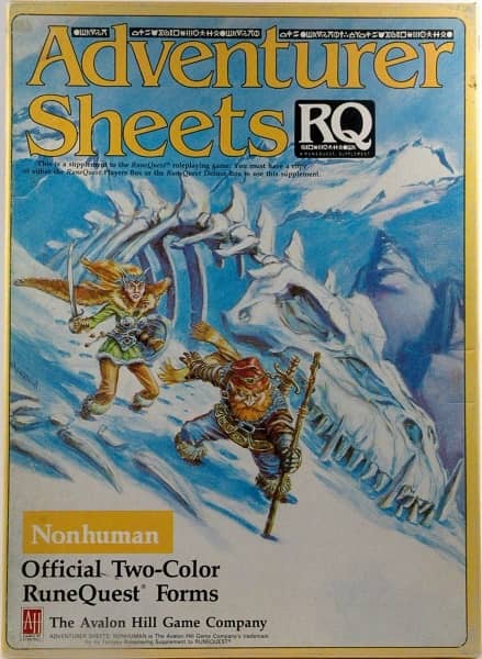 RuneQuest Adventurer Sheets Nonhuman-small