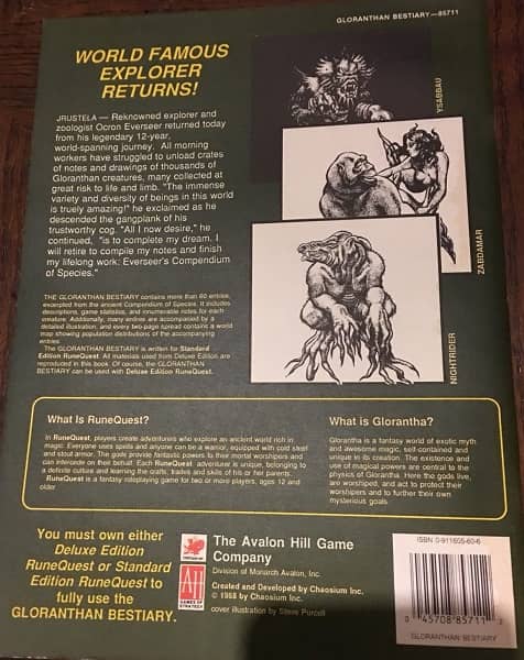 RuneQuest Gloranthan Bestiary-back-small