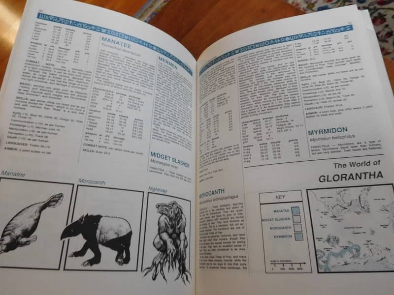 RuneQuest Gloranthan Bestiary interior-small