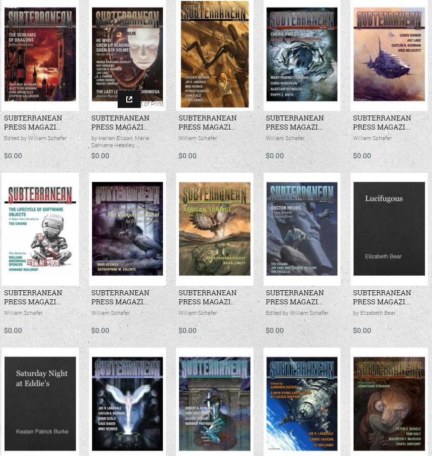 Subterranean Magazine digital back issues