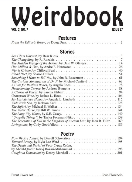 Weirdbook 37 Table of Contents-small