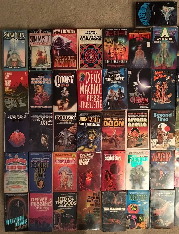 Science Fiction collection 65 novels 1970s-left-small