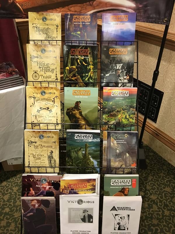 Castles and Crusades releases in the Troll Lord booth at Gary Con 2018-small