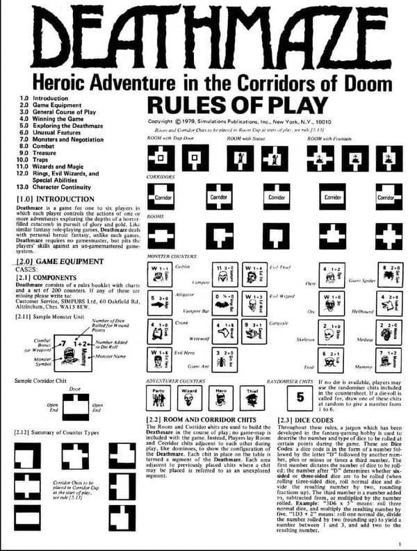 Deathmaze Magic Capsule 2 SPI-rules 2-small