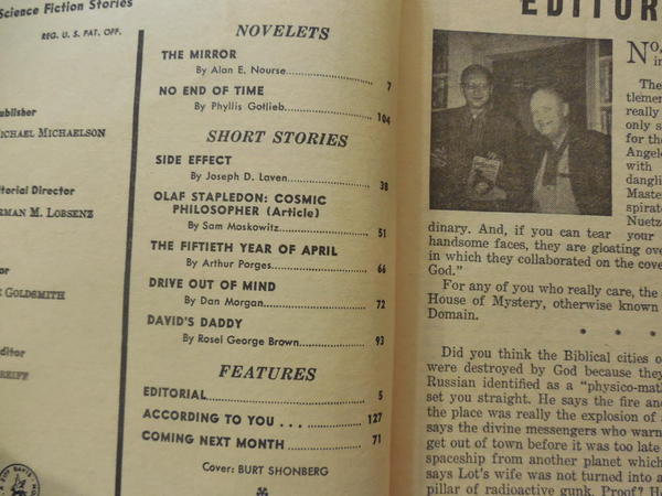 Fantastic Science Fiction Stories June 1960-contents 2-small