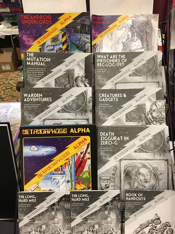Metamorphosis Alpha in the Goodman Games booth at Gary Con 2018-small
